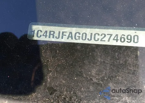 2018 Jeep Grand Cherokee Laredo E 4X4 из США, поврежденный, VIN 1C4RJFAG0JC274690